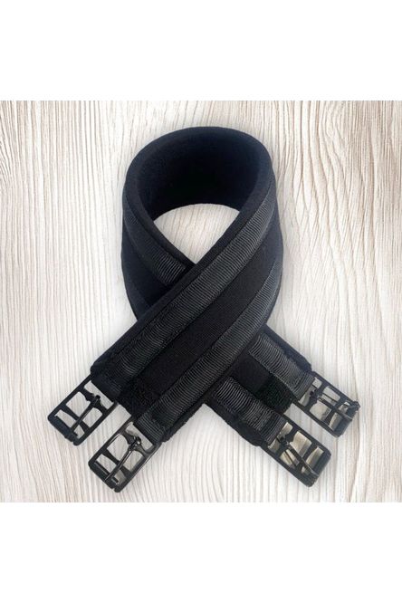 NZ Made Cotton Backed GP Girth - Black Buckle