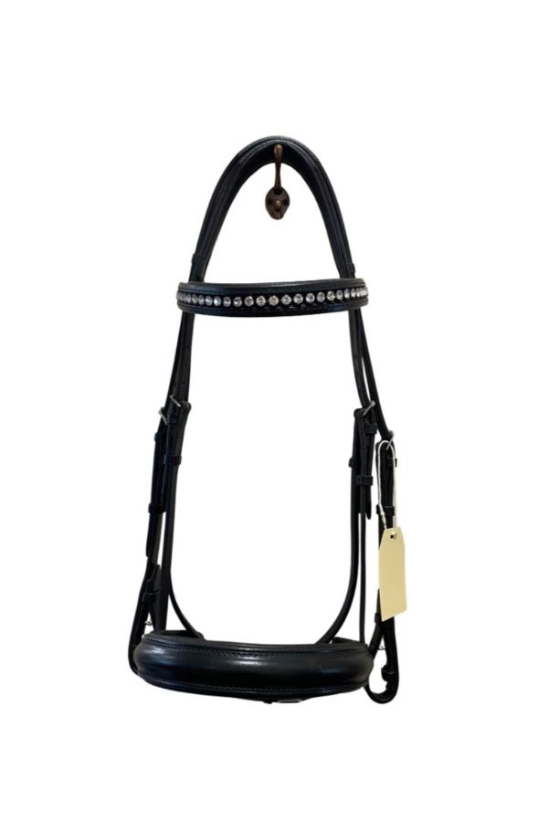 Albion Snaffle with Crank Noseband - Black, Size Full
