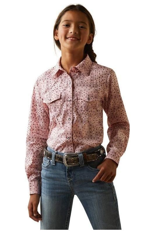 Ariat Girls Paisley Snap LS Shirt - Canterbury Saddlery