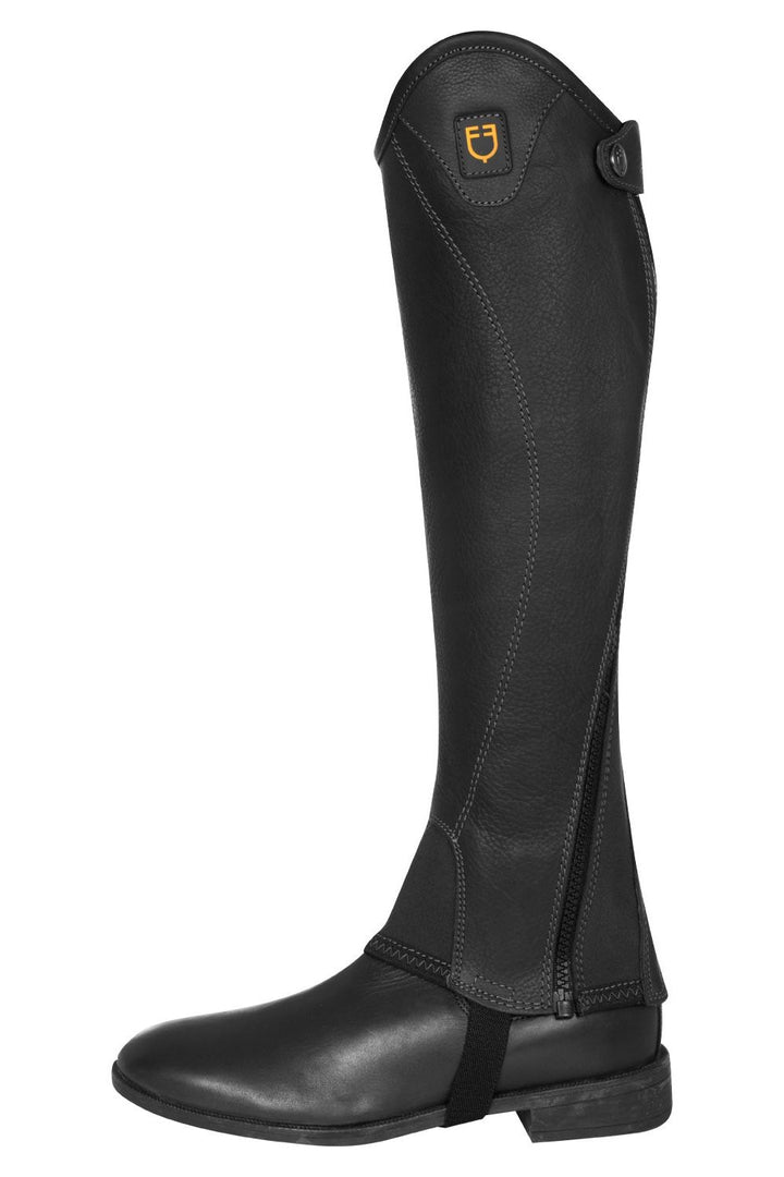 Equestro Unisex soft leather gaiters with side zip - Canterbury Saddlery