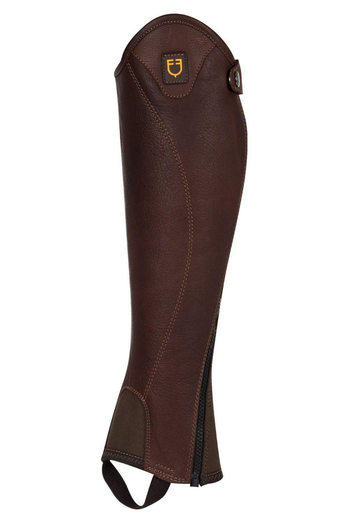 Equestro Unisex soft leather gaiters with side zip - Canterbury Saddlery