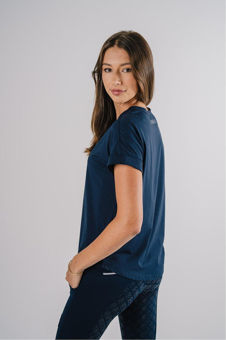 Étoile EQ Embossed Logo Tee - French Navy - Canterbury Saddlery
