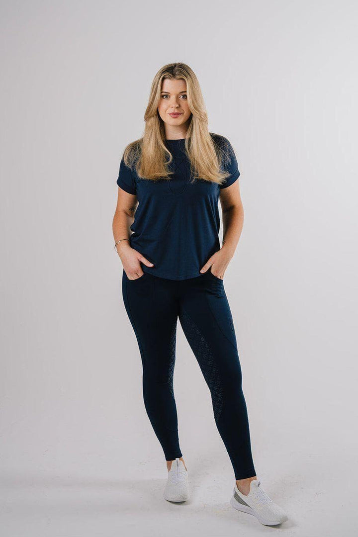 Étoile EQ Sculpt & Support Hybrid Breech - Navy - Canterbury Saddlery