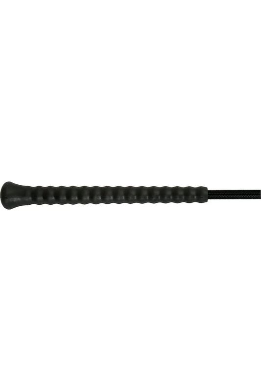 Fleck Dressage whip with Rubber Grip - Black Whips 