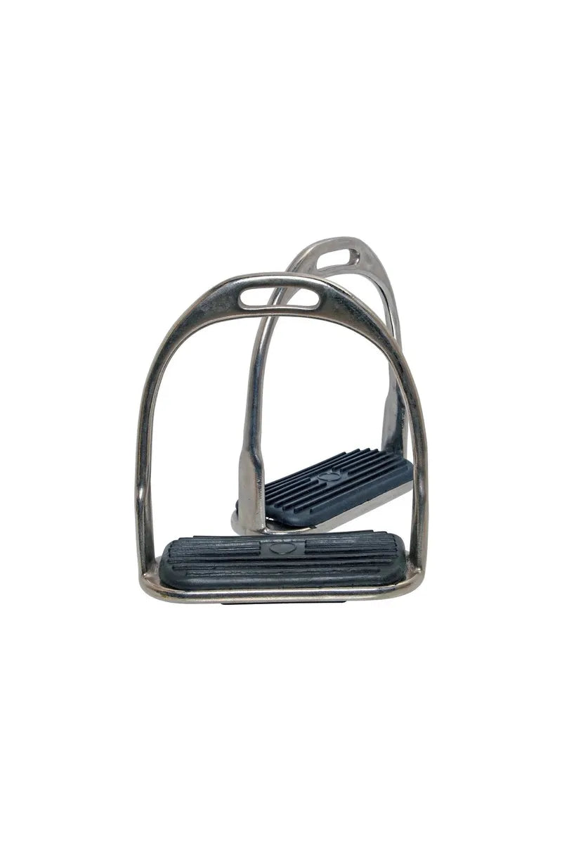 Blue Tag NP Stirrup Irons fitted with Rubber Treads