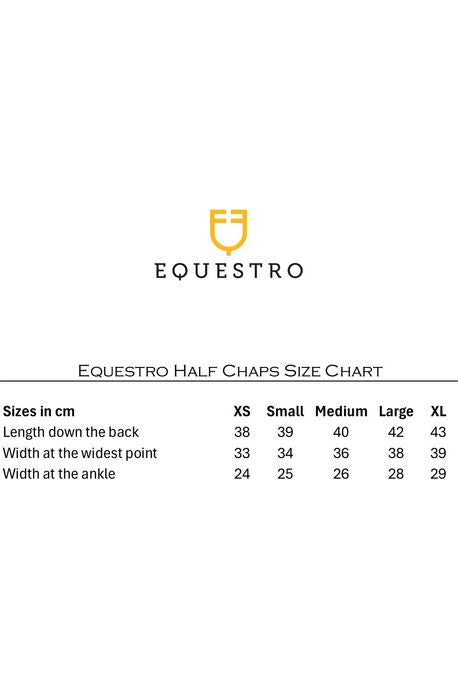 Equestro Unisex soft leather gaiters with side zip - Canterbury Saddlery