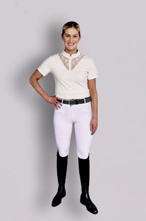 Amélie 'Elegance' Breeches - Competition White Breeches & Tights 