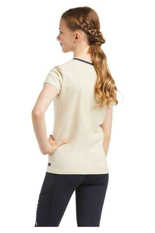 Ariat Kid's Fabulous T-Shirt - Oatmeal Heather - Canterbury Saddlery