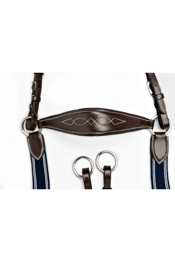Étoile Five Point Breastplate with Fancy Stitch Detailing - Canterbury Saddlery