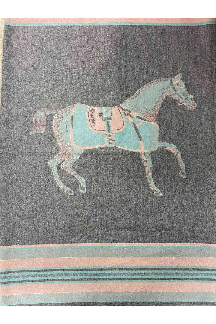 Horse print Shawl/Pashmina - Canterbury Saddlery