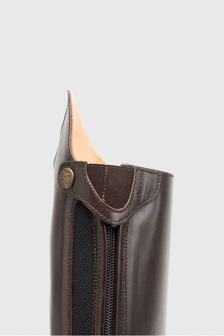 Secchiari 201W Tall Boots, Top Trim & No Laces - Brown - Canterbury Saddlery
