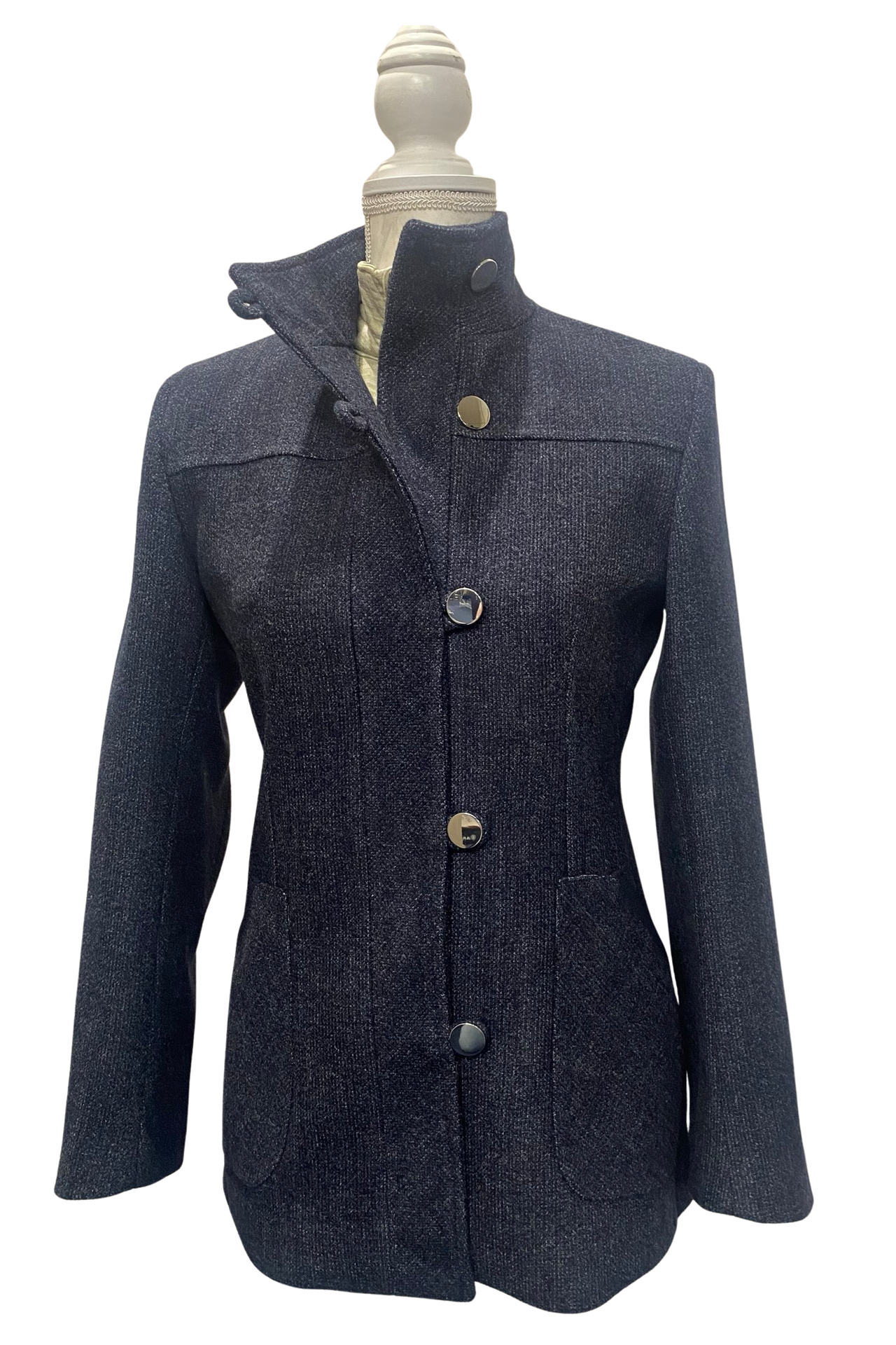 Country Navy Wool Blend Jacket