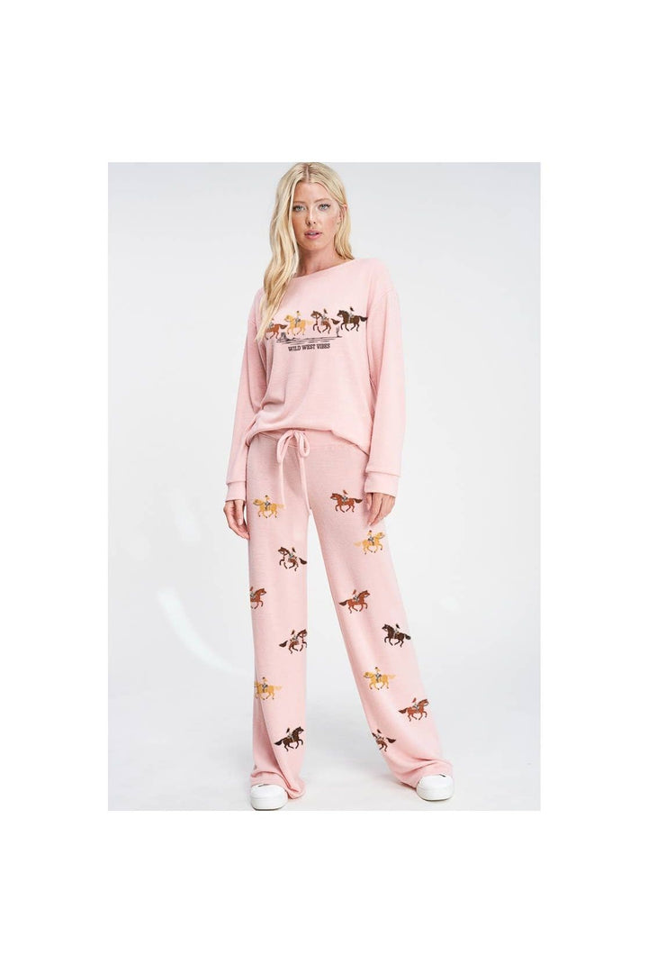 Wild west vibes soft lounge wear/PJ set