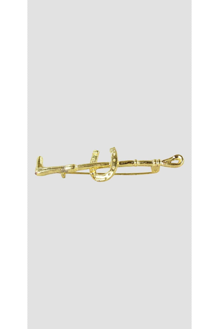 Gold Horseshoe Stock Pin