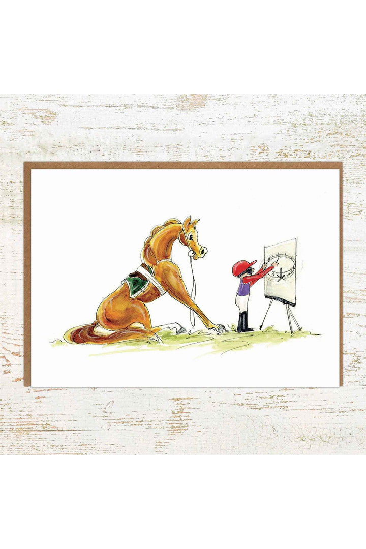 Trackwork - A6 Horse Racing Greeting Card / Birthday Card