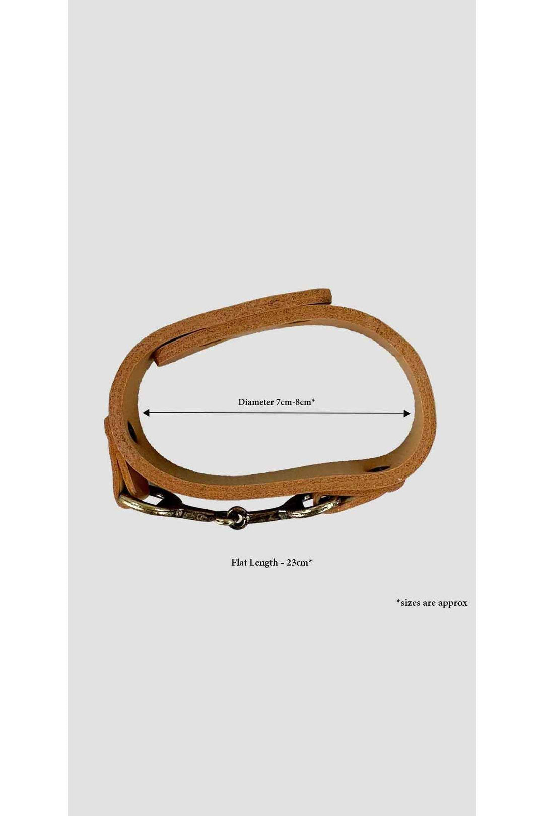 Snaffle Bracelet Tan