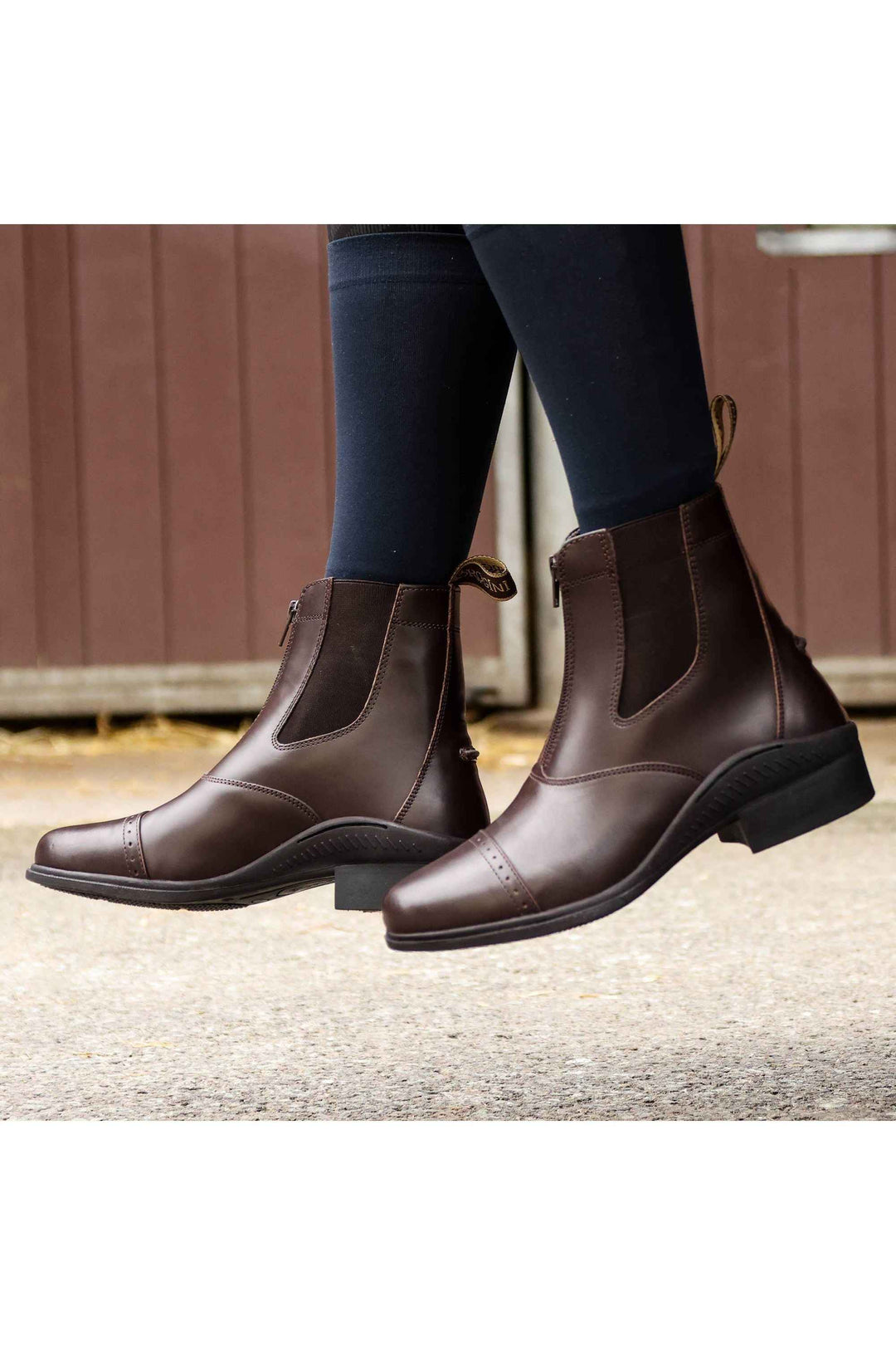 401 Tivoli Zipped Boots: Brown / EU 39 - UK 6