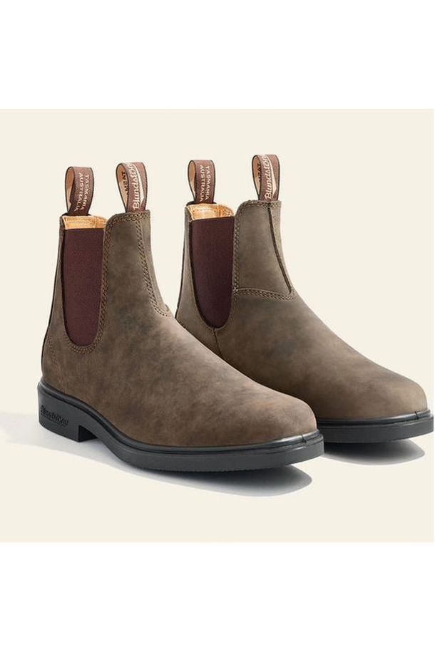 Blundstone Chelsea Boots - Rustic Brown (Chisel Toe - Model 1306)