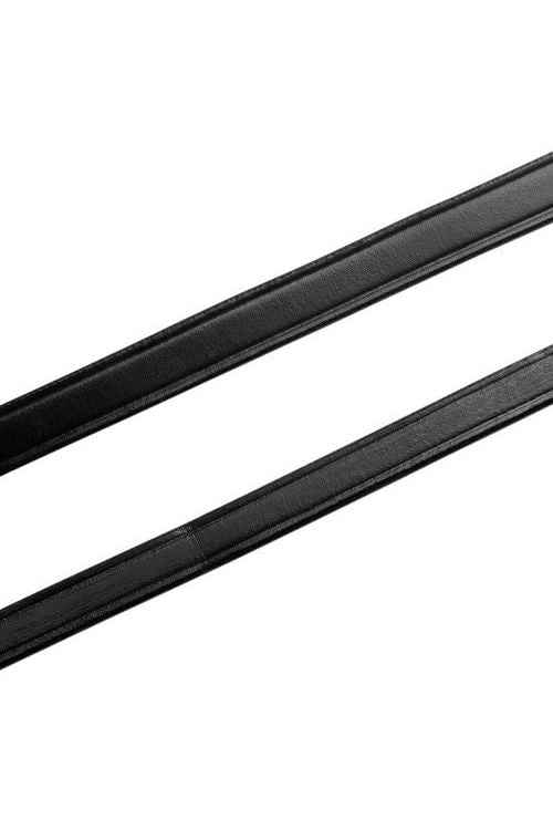 Albion Plain Leather Competition Reins - Black, Full