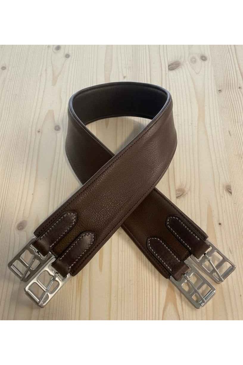 NZ Made Traditional Leather Saddle Hunter Girth - Brown 46”