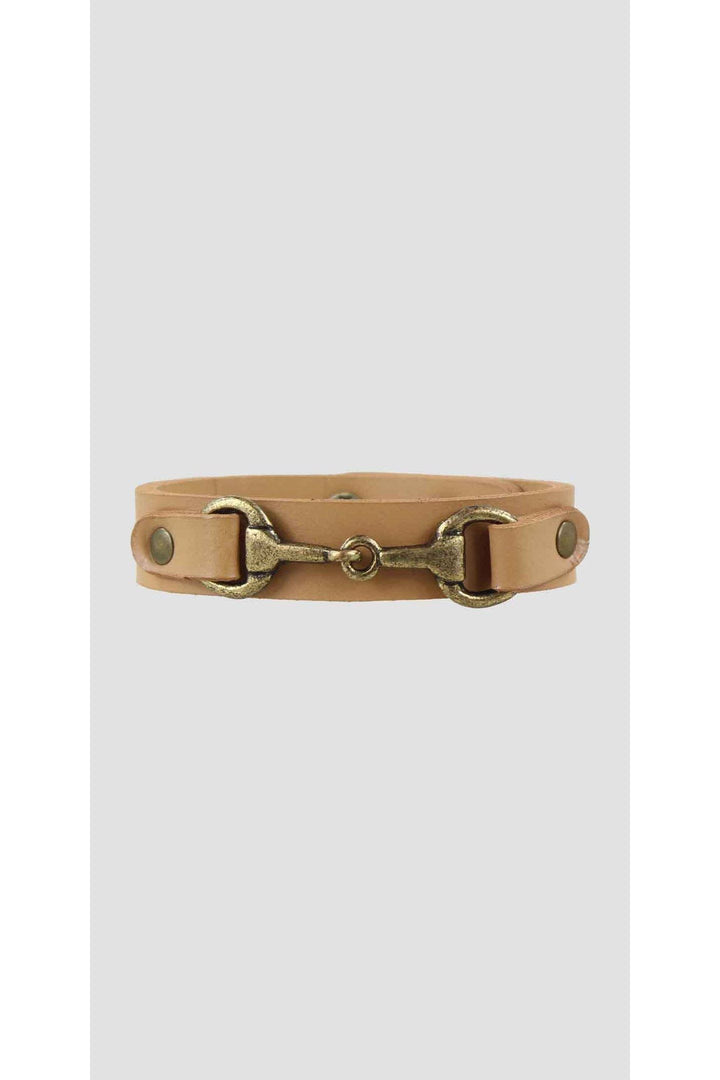 Snaffle Bracelet Tan