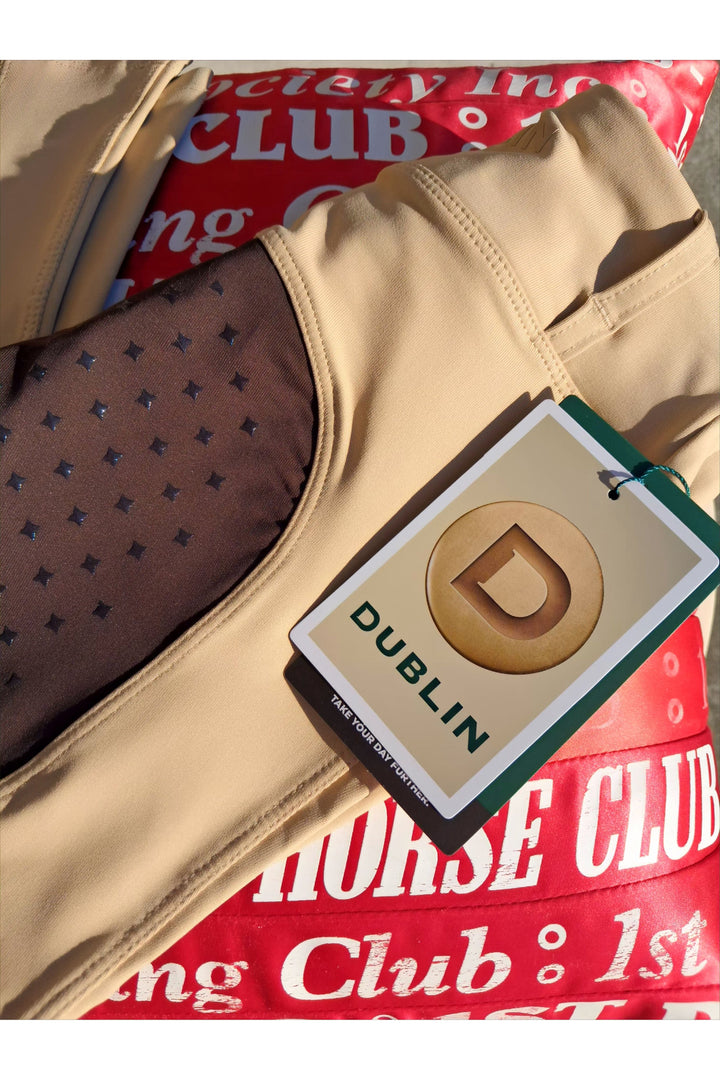 Dublin Kids form 2-tone Competition tights Beige/Espresso