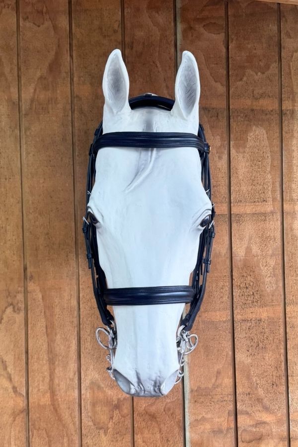 Jeffries Premium IR Weymouth Full Bridle – Black