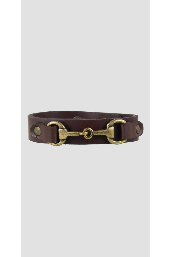 Snaffle Bracelet Dark Brown