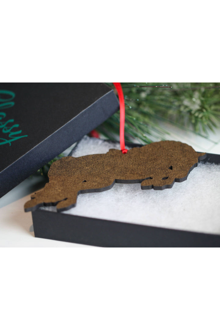 Jumping Horse Ornament - Chestnut Hunter
