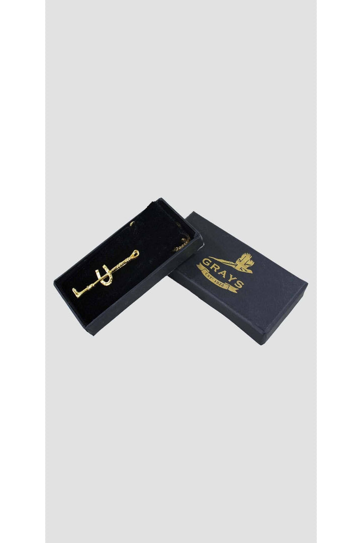 Gold Horseshoe Stock Pin