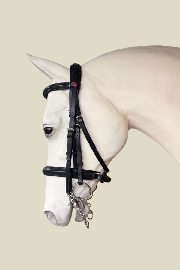 Jeffries Premium IR Weymouth Full Bridle – Black