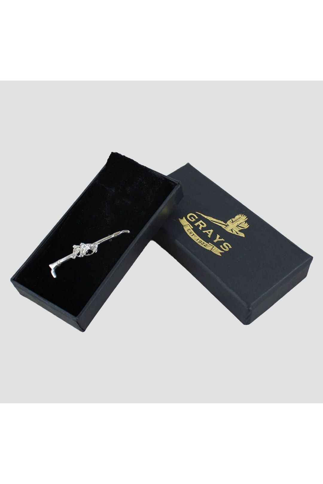 Silver Horse Heads Stock Pin