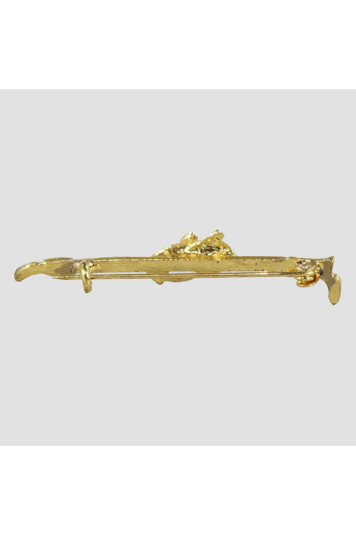 Gold Horse Heads Stock Pin