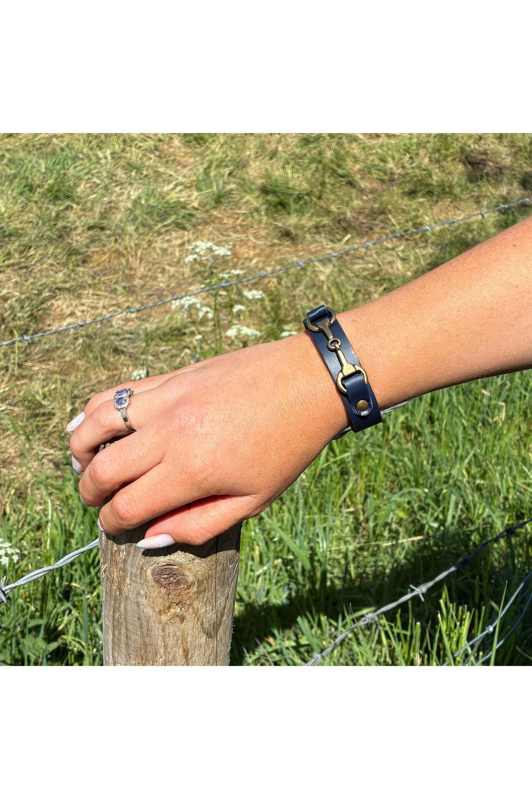 Snaffle Bracelet Navy