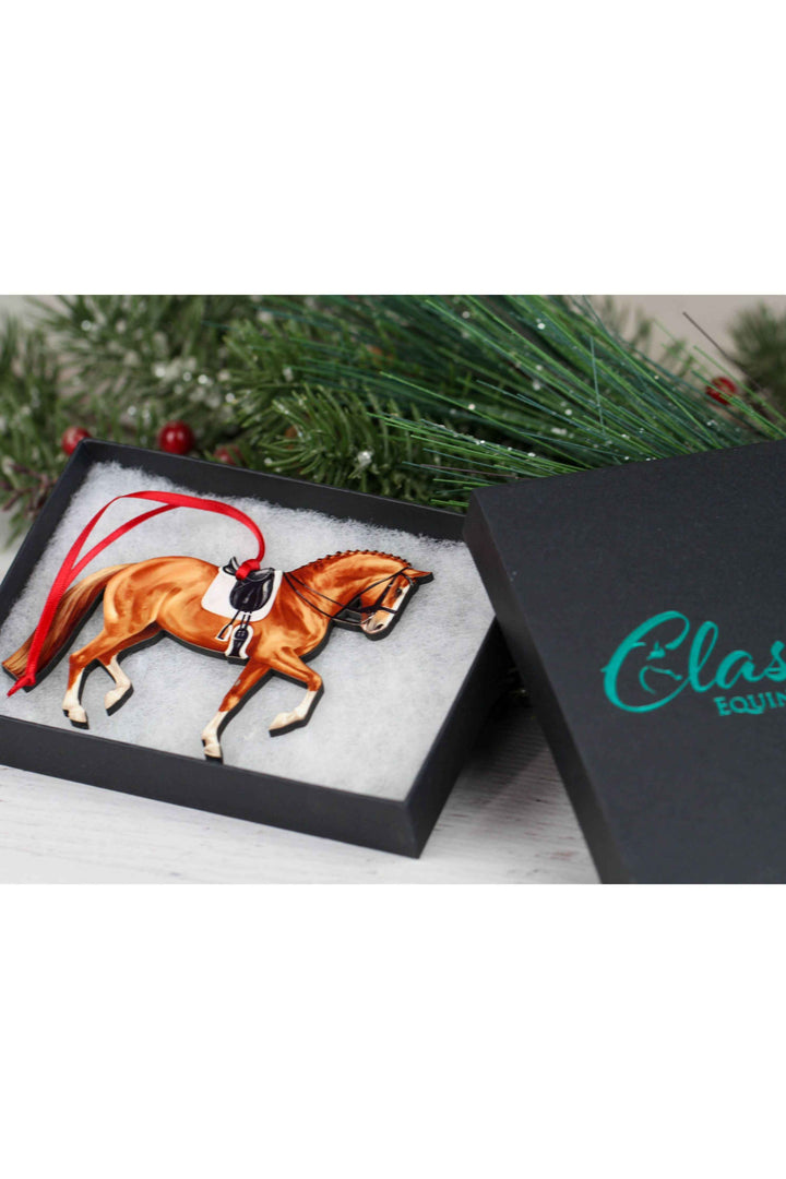 Dressage Horse Ornaments - Chestnut Sport Horse