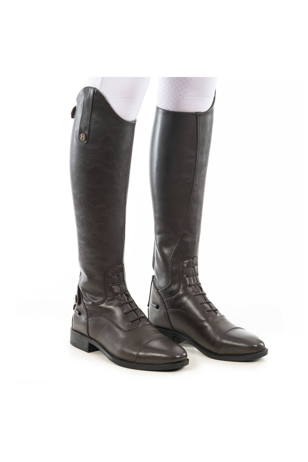 Brogini 4412 Como V2 Long Laced Front Riding Boots, Black