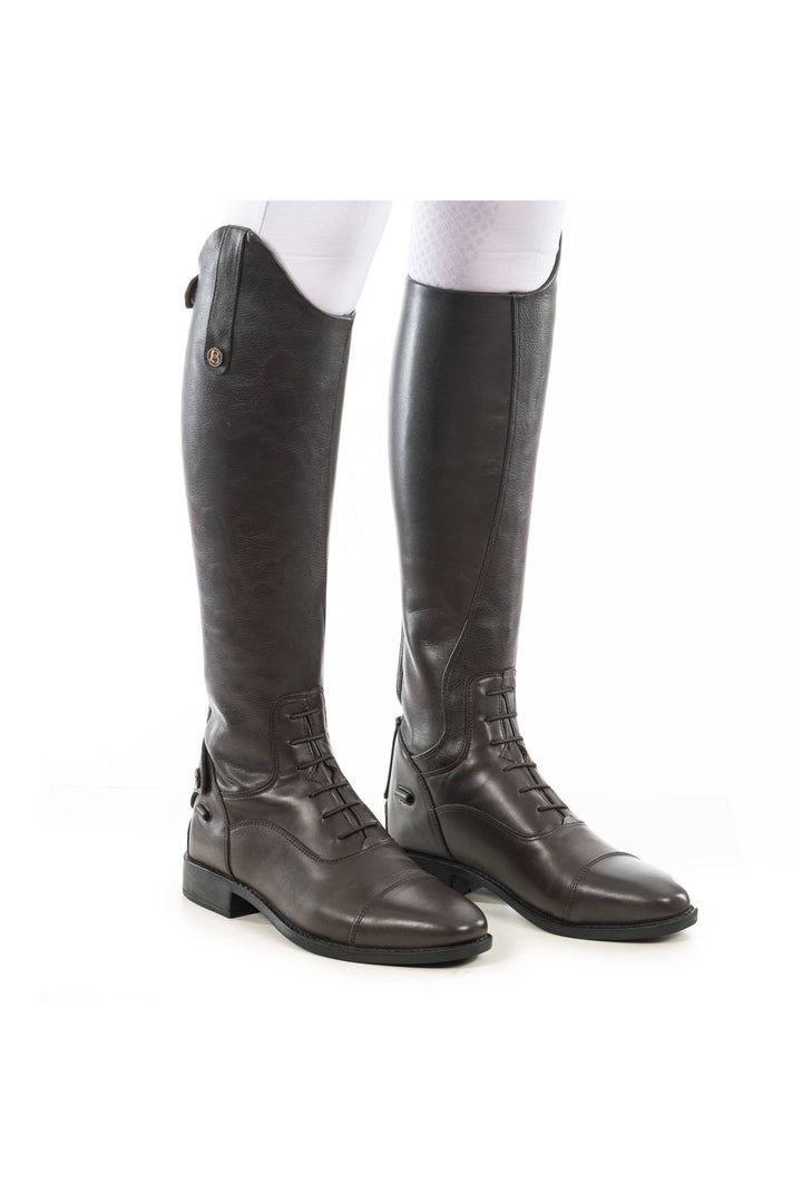 Brogini 4412 Como V2 Long Laced Front Riding Boots, Black