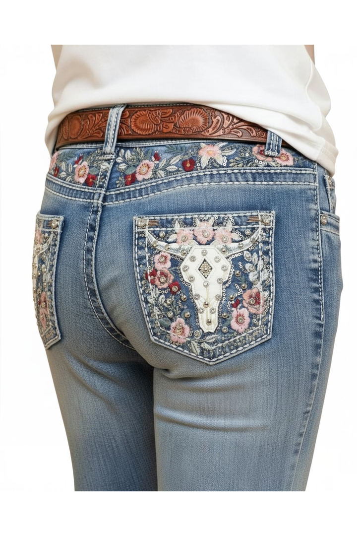 Westfield Eagle Bootcut Rodeo Country &amp; Western Jeans - Mid Sand Wash