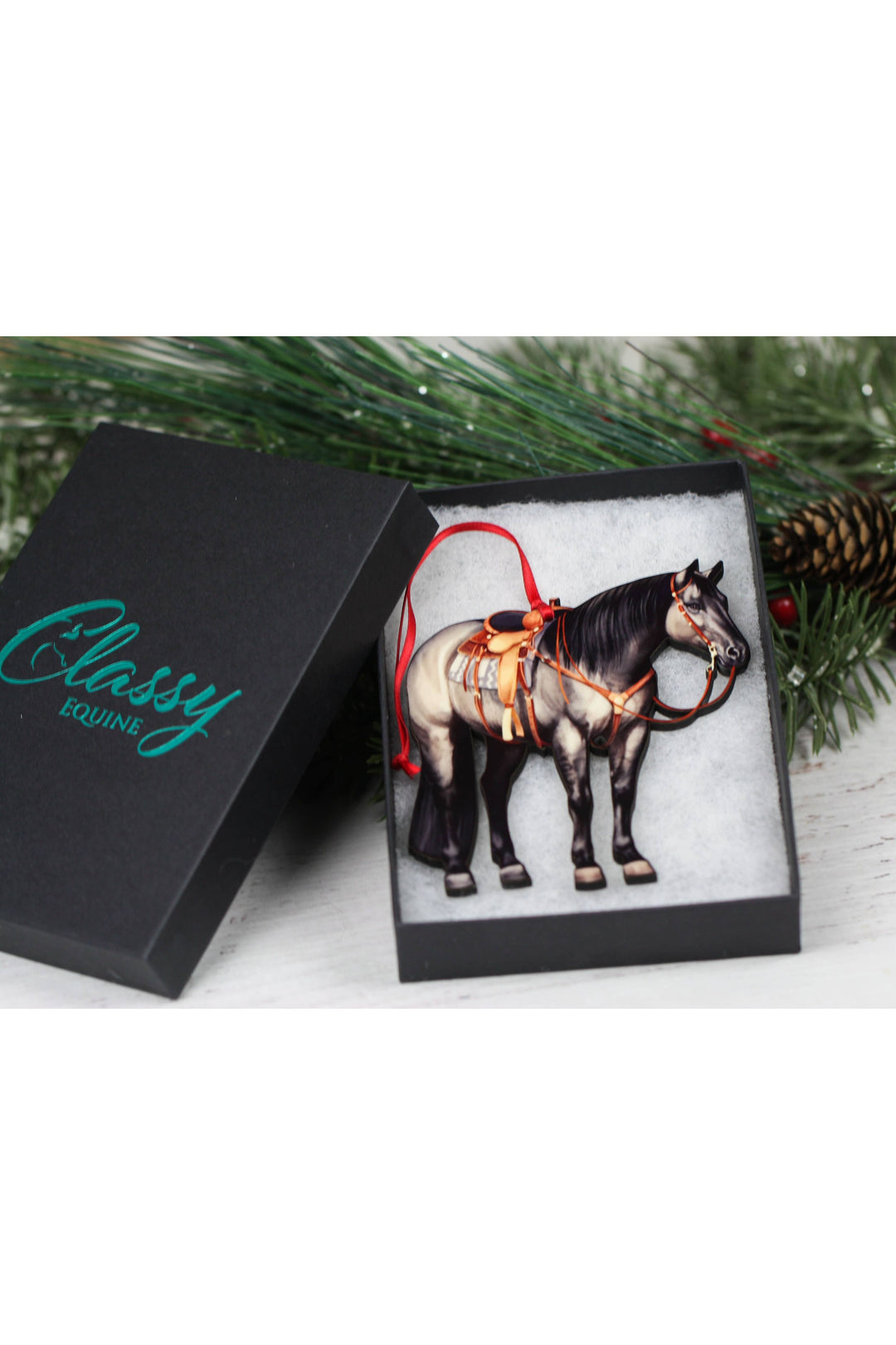Grulla Western Ranch Horse Ornament