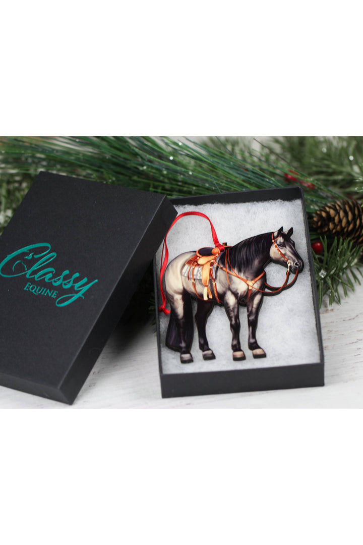 Grulla Western Ranch Horse Ornament