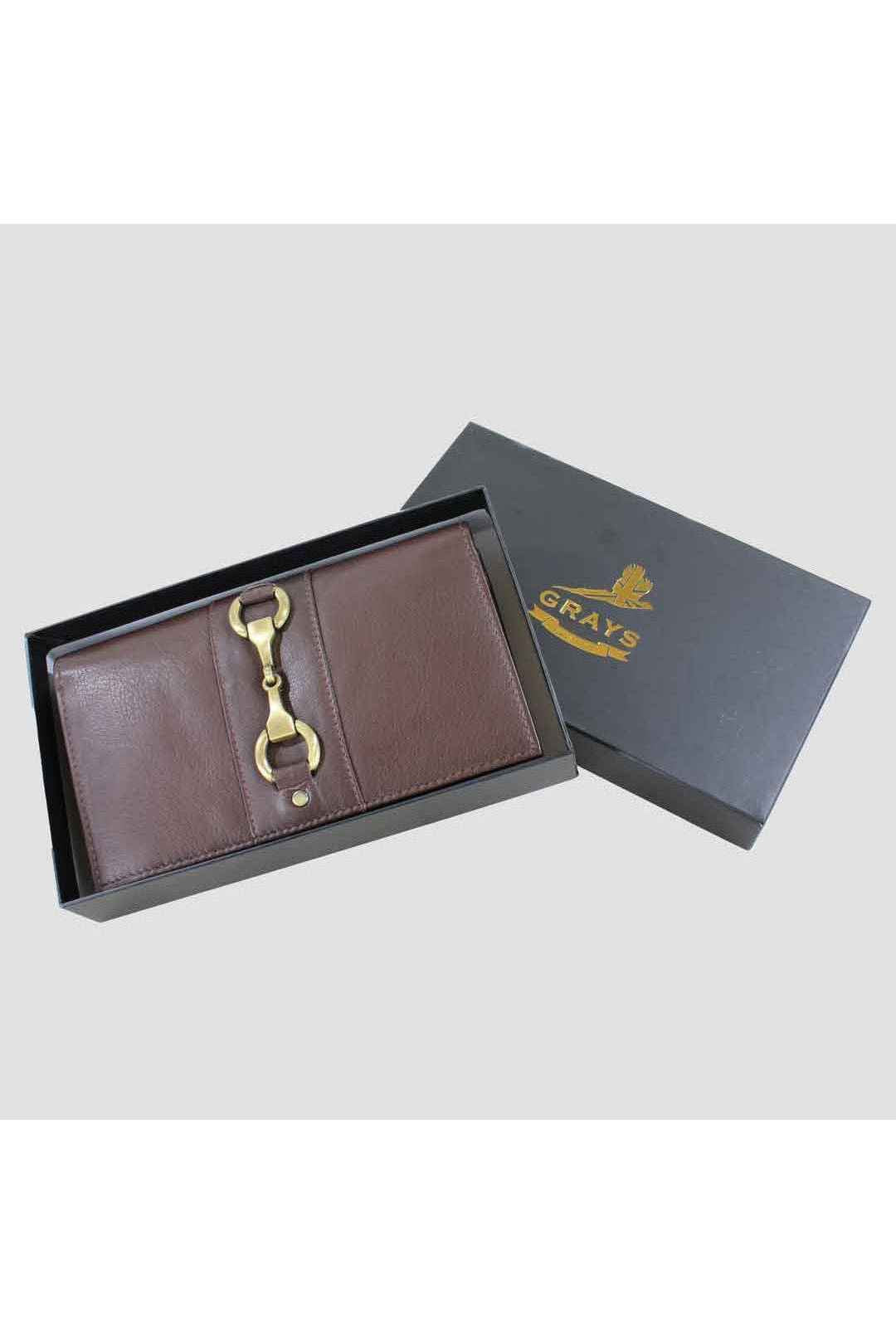 Isla Purse with Snaffle in Brown Leather