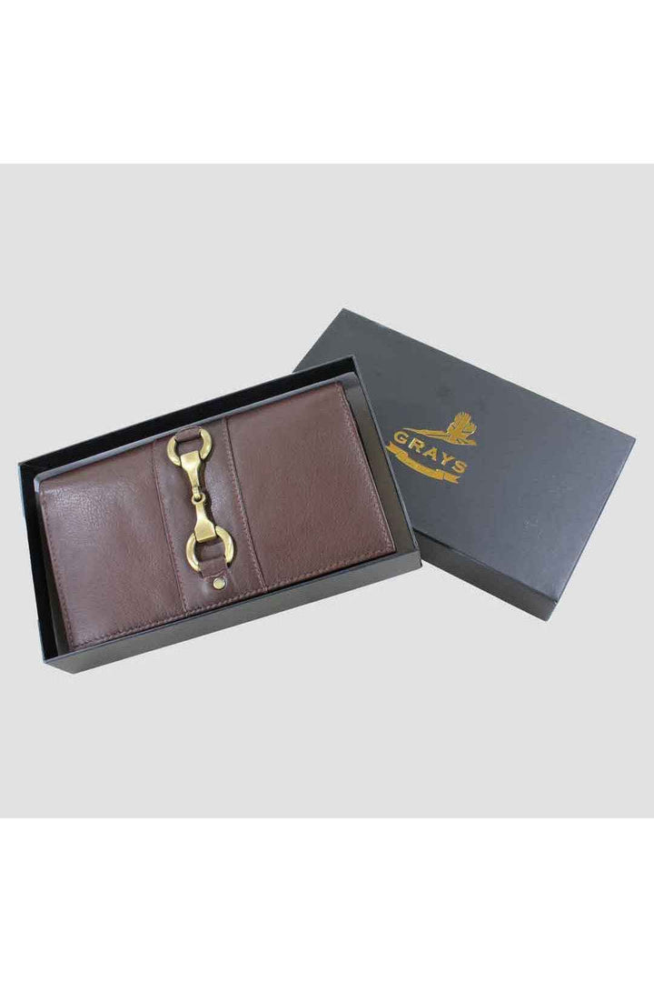 Isla Purse with Snaffle in Brown Leather