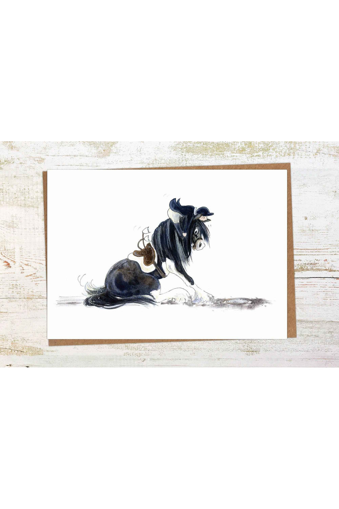 There Be Dragons - Funny Horse Greeting Card / Birthday Card