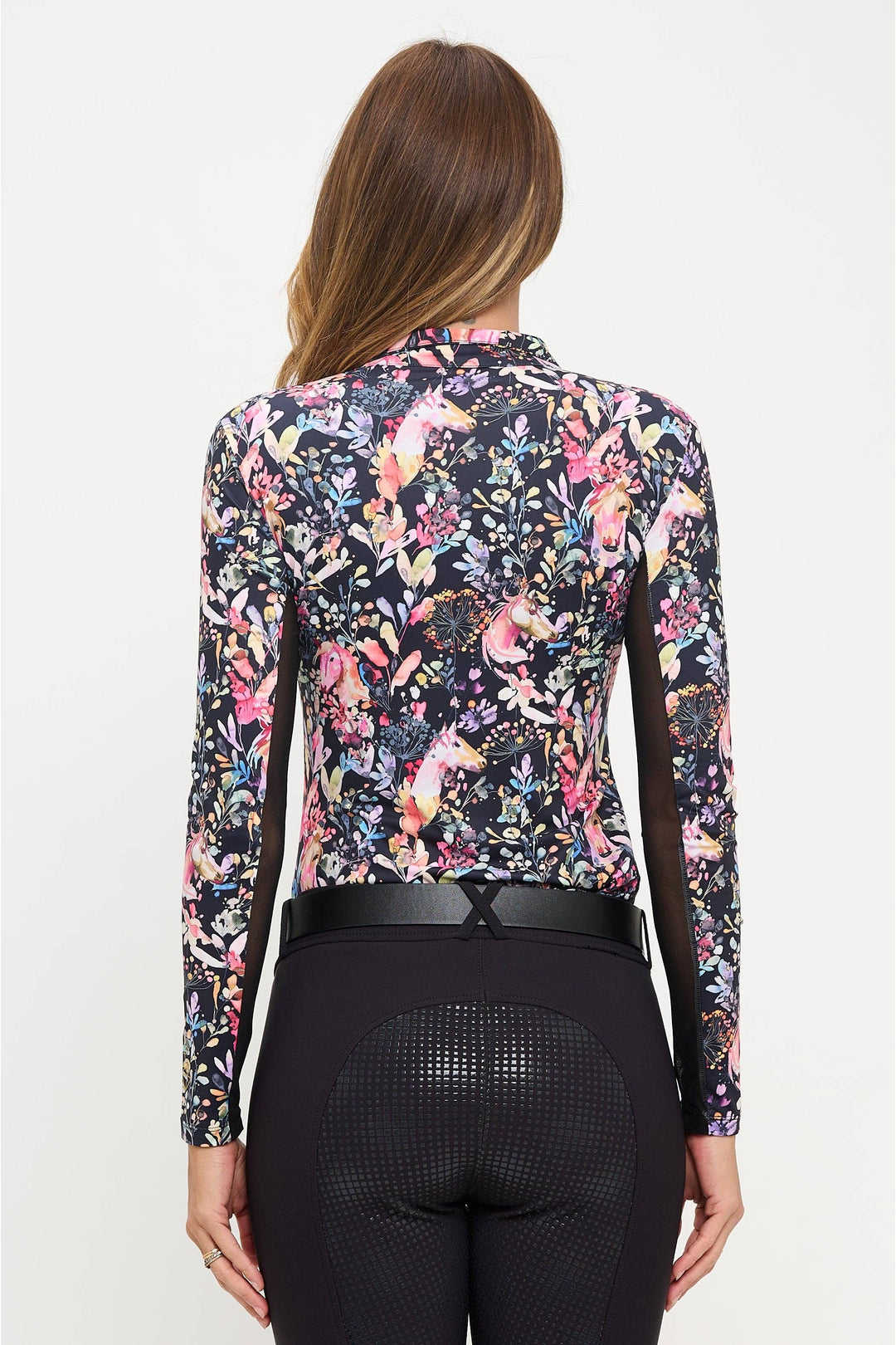 Dancing Equestrian 'Equus Garden' Black Sunshirt