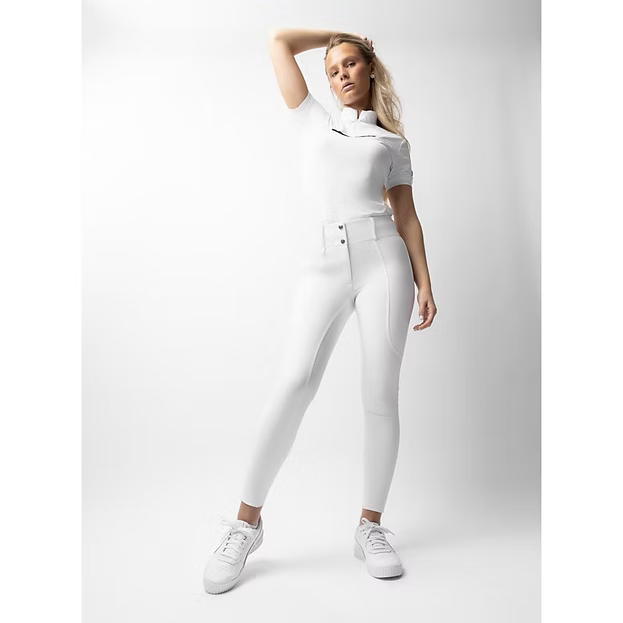 Horze Grand Prix Show Ladies FG Breech - White