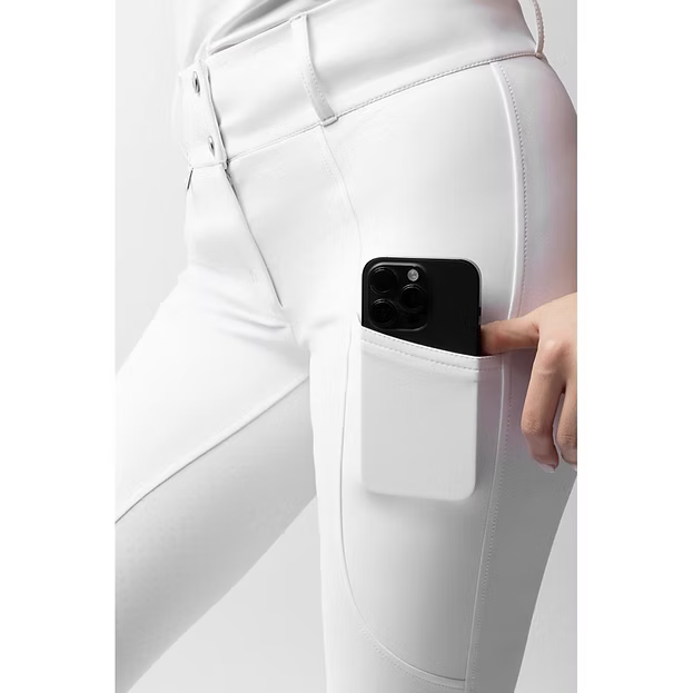 Horze Grand Prix Show Ladies FG Breech - White