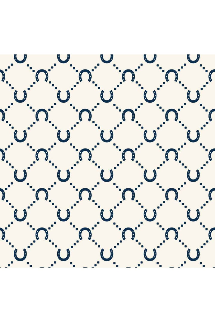 Wine Bag – Navy Horseshoe