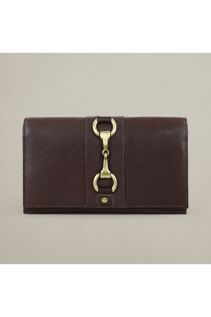 Isla Purse with Snaffle in Brown Leather
