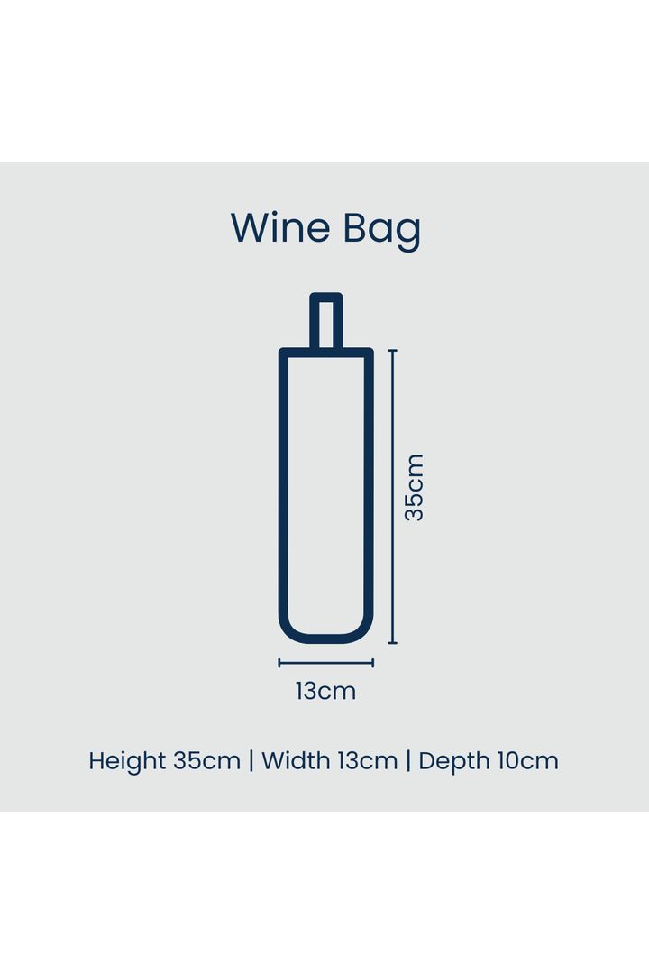 Wine Bag – Navy Horseshoe