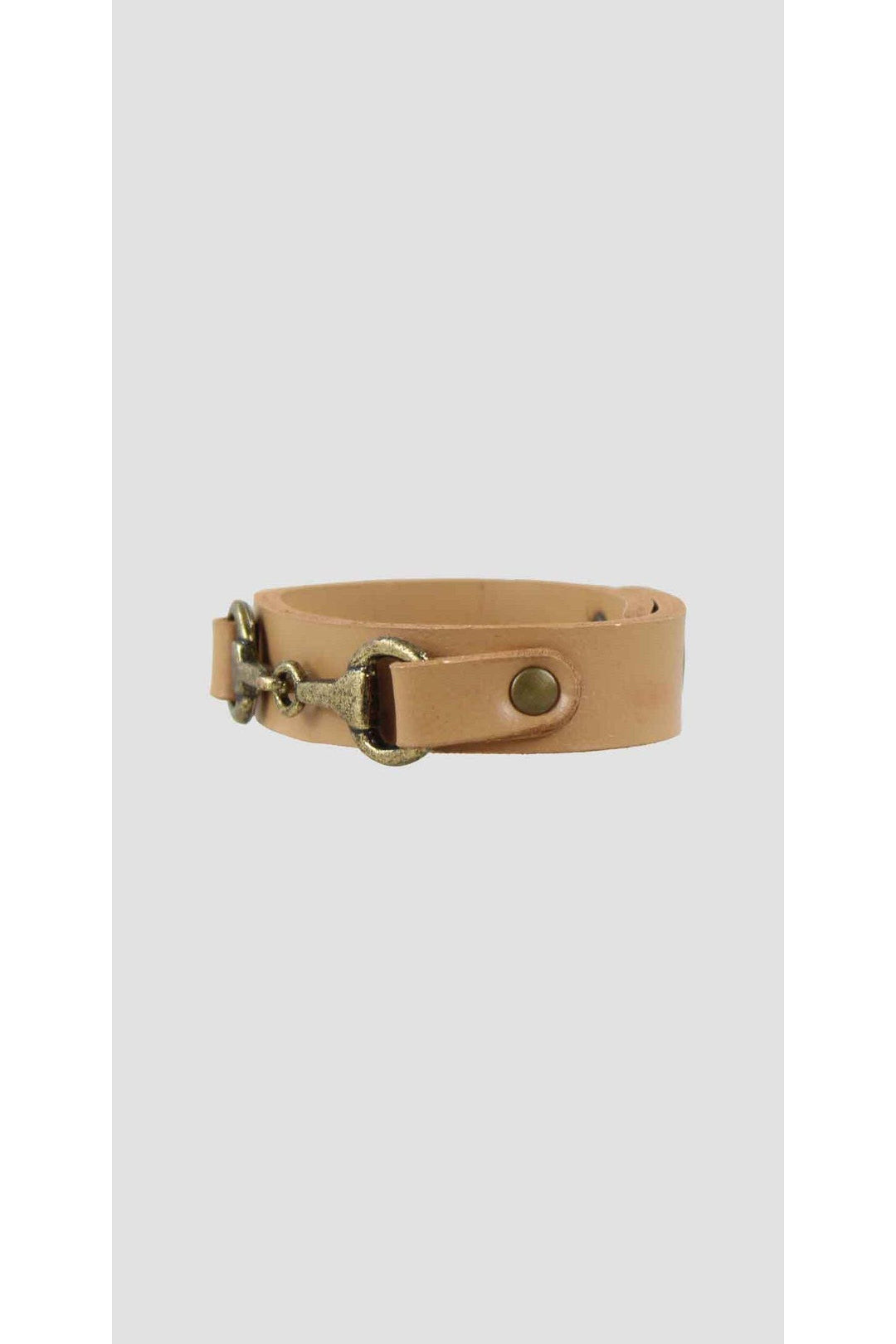 Snaffle Bracelet Tan